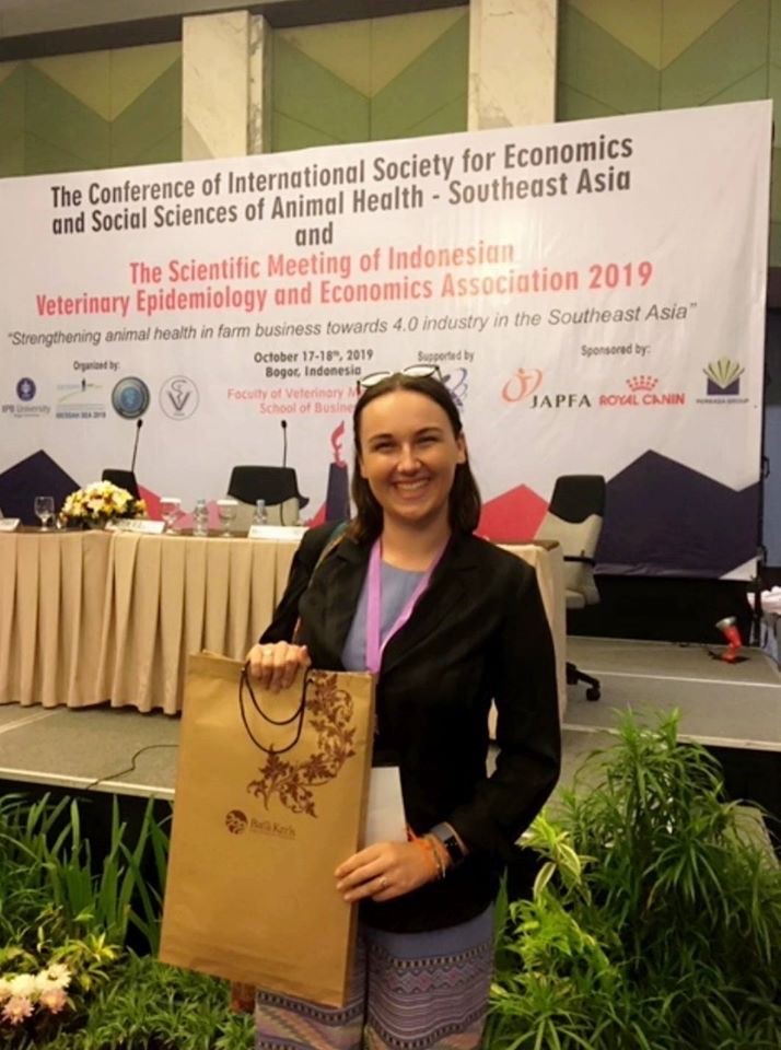 Ms Franny Earp recent winner of a presenters award at the ISESSAH Conference in Bogor (Photo: Helen Scott-Orr)